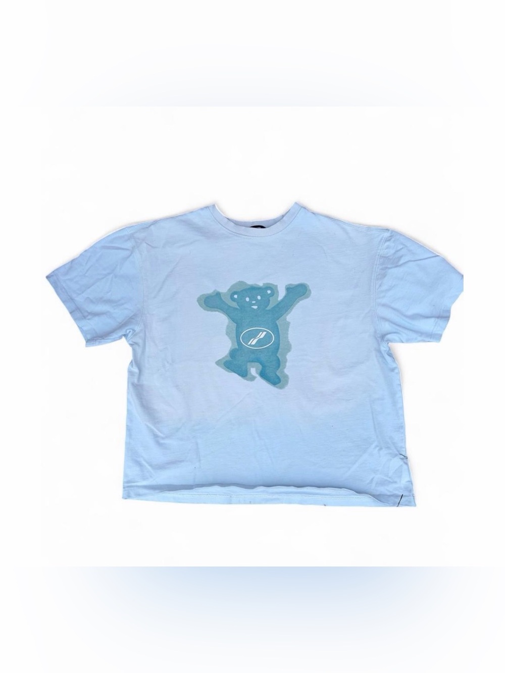 WE11DONE Light Blue Bear Graphic Tee